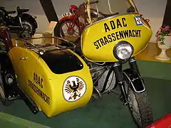 Historisches ADAC-Motorrad (BMW)