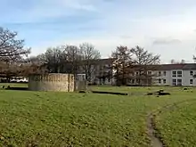 Die Grundmauern der Basilika, nach Osten fotografiert