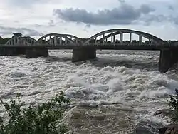 Die Brücke von Saltinho über den Rio Corubal, 1955 als Ponte General Craveiro Lopes errichtet