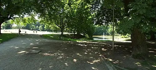 Eingang Lochnerstraße/Gartenstraße aus Richtung des Alleenrings