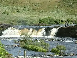 Der Wasserfall aus der Nähe