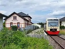 Sanierter Bahnsteig Meßkirch, Juli 2021