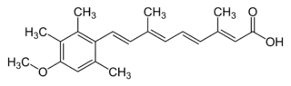 Strukturformel von Acitretin