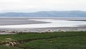 Morecambe Bay bei Niedrigwasser