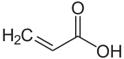 Struktur von Acrylsäure