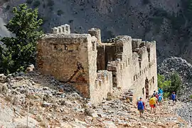 Türkische Burgruine oberhalb Agia Roumeli