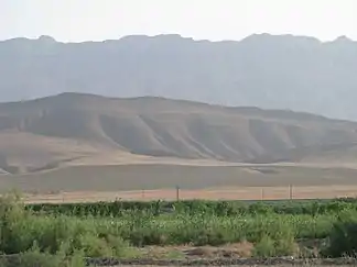 Blick von der Ahal-Ebene auf den Kopet-Dag