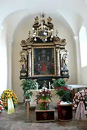 Hochaltar der ehem. Spitals­kirche Hl. Martin in Aigen (1644)