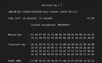 Screenshot von Aircrack-ng 1.7