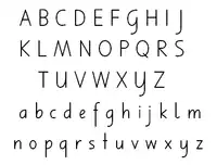 Alphabet der Deutschschweizer Basisschrift