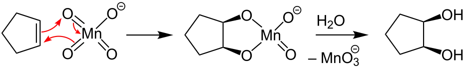 Alkenhydroxylierung mit KMnO4