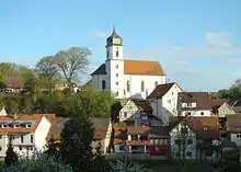 Allfeld Blick zur Kirche