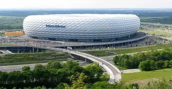 Allianz Arena von Herzog & de Meuron, München, Deutschland