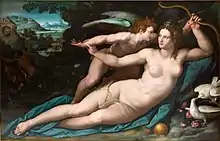 Venus und Cupid, von Alessandro Allori, um 1570