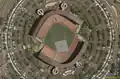 Satellitenbild des Stadions in Baseball- und Fußballkonfiguration