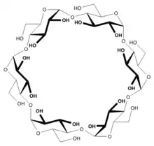 Strukturformel für α-Cyclodextrin