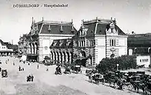 Alter Hauptbahnhof, Postkartenmotiv, ca. 1900