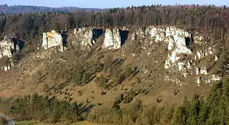 Felsengruppe Arnsberger Leite bei Kipfenberg