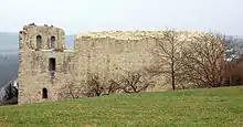 Ansicht von Osten. Nord- und Westwand haben keine Fenster