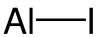 Strukturformel von Aluminium(I)-iodid