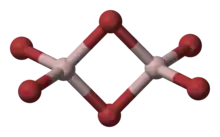 Struktur des Aluminiumbromid-Dimers