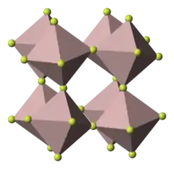 Kristallstruktur von Cobalt(III)-fluorid