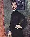 Amadeo Modigliani:Porträt Dr. Paul Alexandre, 1909