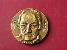 Ami-Boué-Medaille der Société Géologique der France (Werk von Georges Deicha)