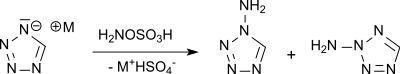 Aminierung von Tetrazol mit Hydroxylamin-O-sulfonsäure