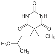 Strukturformel von Amobarbital