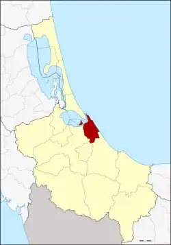 Karte von Songkhla, Thailand, mit Mueang Songkhla