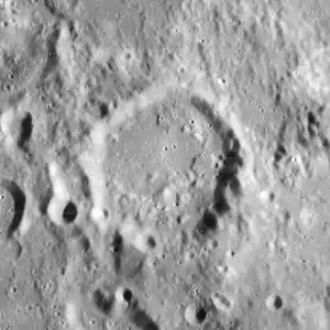 Anděl, von Lunar Orbiter 4 aufgenommen