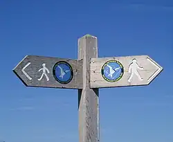 Wegweiser des Coastal Path