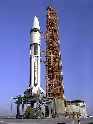 Apollo 5 vor dem Start