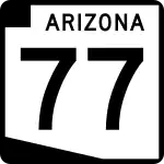 Straßenschild der Arizona State Route 77