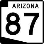 Straßenschild der Arizona State Route 87