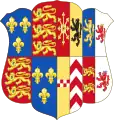 Wappen von Anna von Kleve, nach ihrer Heirat mit Heinrich VIII.