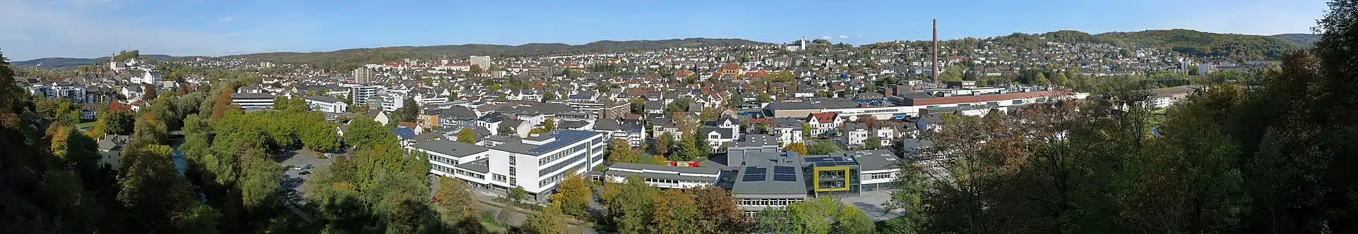 Blick über Arnsberg vom Ehmsendenkmal