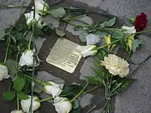 Stolperstein für Arthur Hoffmann vor Nr. 150 (2012)