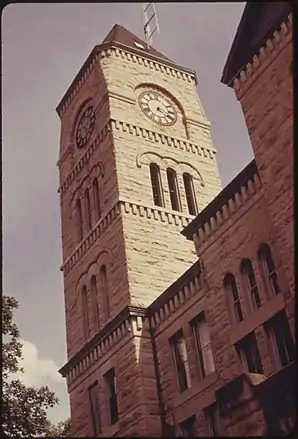 Atchison County Courthouse in Atchison, gelistet im NRHP Nr. 75000704