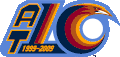 Das Logo zum 10-jährigen Jubiläum der Atlanta Thrashers(2009)