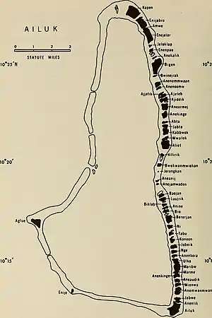 Karte des Atolls Ailuk