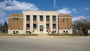 Das Audubon County Courthouse in Audubon, seit 2003 im NRHP gelistet