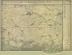 Franzensdorf und Probstdorf im Osten von Groß-Enzersdorf, um 1873