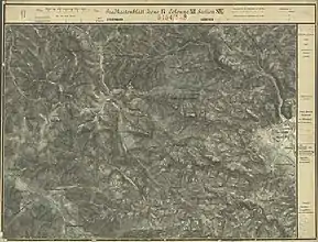 Nordwesten: Köflach, Aufnahmeblatt der Landesaufnahme ca. 1878