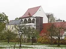 Das Wieselhaus, vom Klostergarten aus gesehen