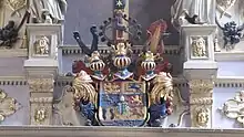 Eine Sonderform war das Wappen von August dem Älteren mit dem Wappenschild des Bistums Ratzeburg.