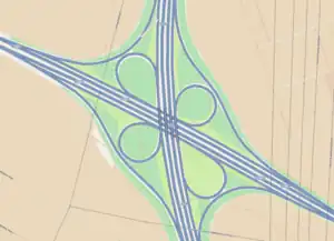 Übersichtskarte Autobahnkreuz Mannheim