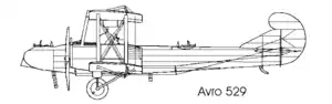 Seitenriss Avro 529