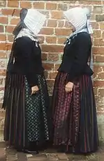 Bremische ländliche Tracht, erste Hälfte des 19. Jahrhunderts